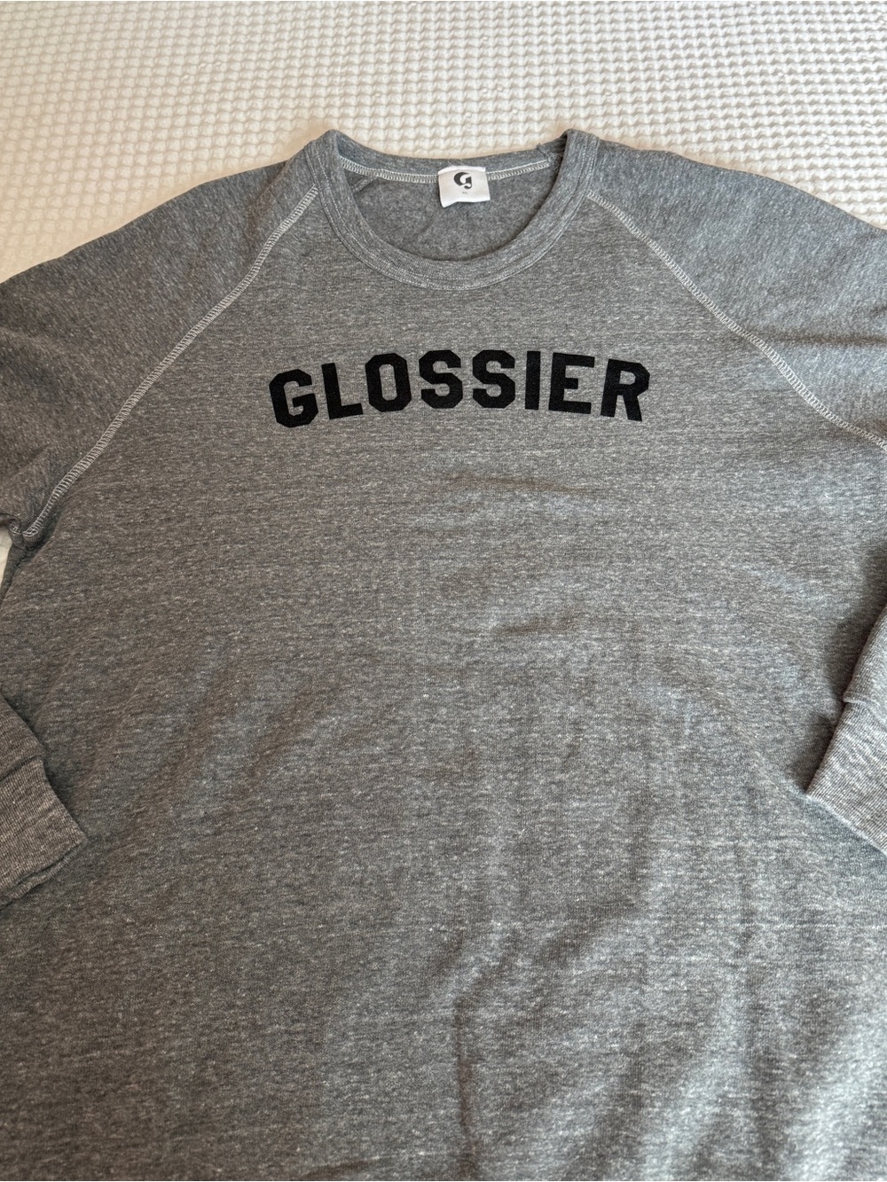Glossier Sweatshirt. Size XXL.  New, never worn. 
No tags. Super soft inside.
